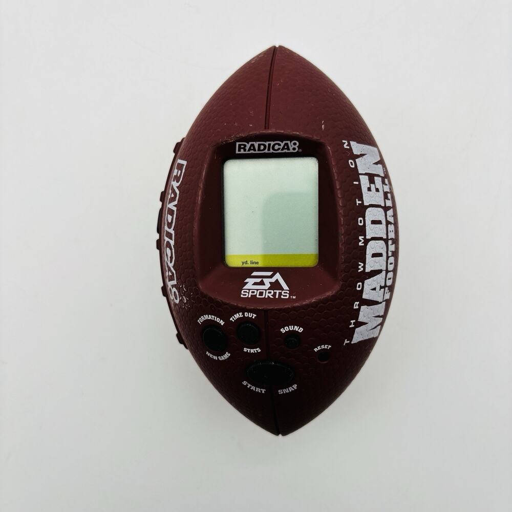 Radica Madden Football Throw Motion Handheld Football EA Sports Tested Works